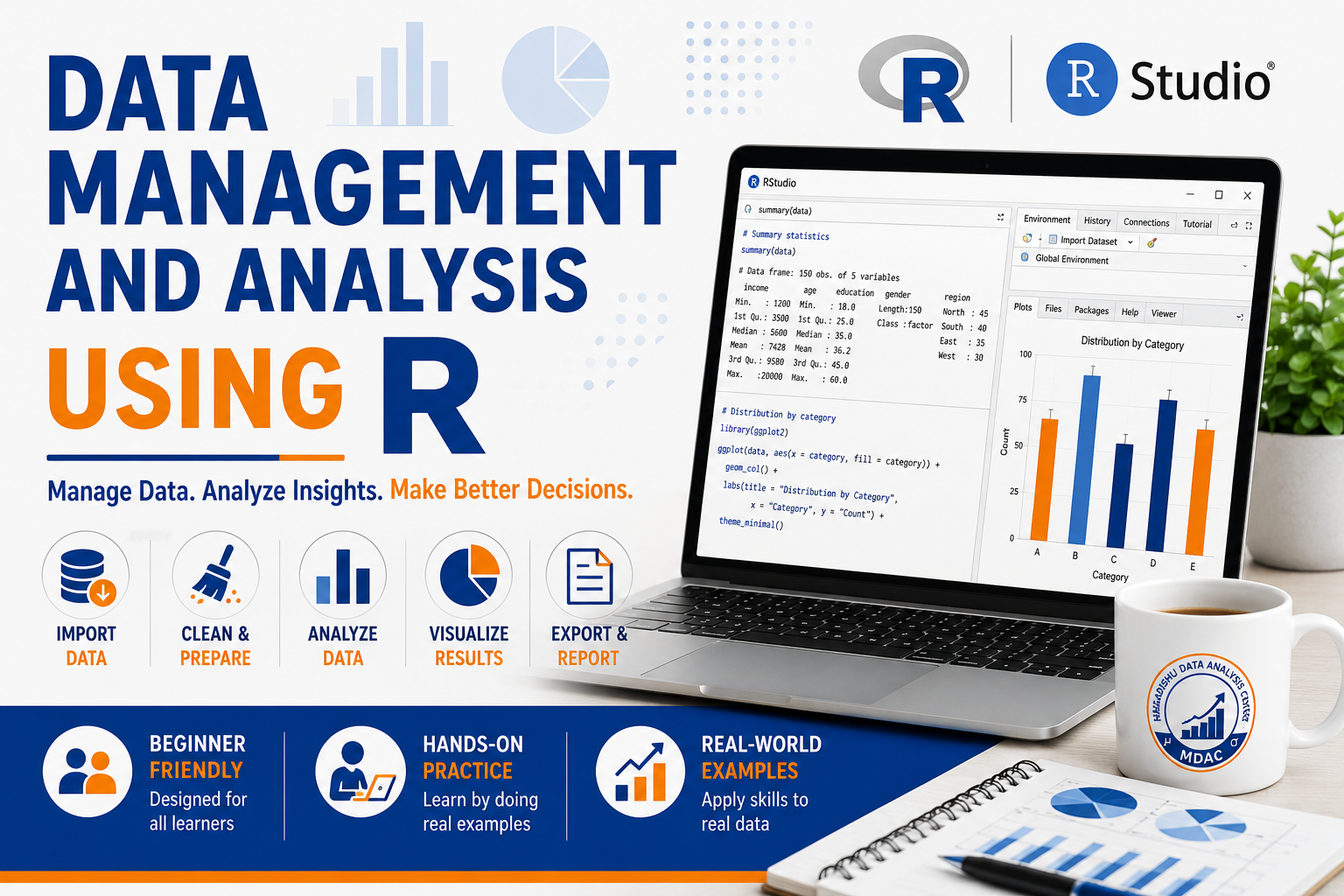Data Management and Analysis using R